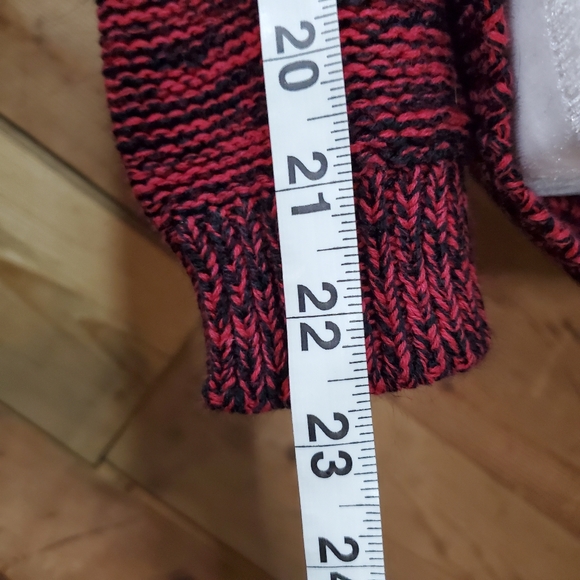 Maurices Knit Sweater with Front Pockets Red - Picture 3 of 12